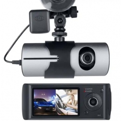 Powermaster R300 GPS Destekli Çift Kameralı Araç İçi Dashcam DVR Kamera Seti