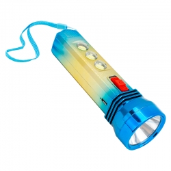 Powermaster tb33 plastik 1+3 ledli şarjli el feneri