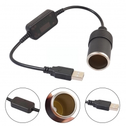 Powermaster pm-5726 usb 2.0 5 volt - 2 amper to 12 volt - 0.8 amper araç çakmak fişi dişi çevirici