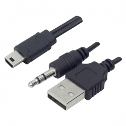 Powermaster usb to aux - 5 pin kablo (müzik kutusu kablosu) * pl-8624 40cm