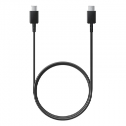 Powermaster usb type-c to type-c 3 amper siyah şarj ve data kablosu (1 metre)