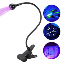 Powermaster uv mor işik sahte para kontrol - yapişkan kurutma lambasi esnek masa lambasi 3 watt