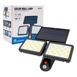 Powermaster w770b sensörlü 36 cob ledli solar aydinlatmali duvar lambasi