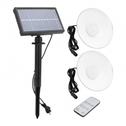 Powermaster xf-707-2 kumandali solarli 2 lambali projektör