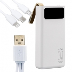 Powerway 30000 Mah Dijital Göstergeli Powerbank TX30