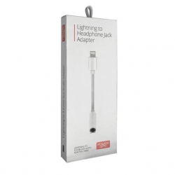 Powerway AC03 Lightning TO 3.5Mm Stereo AUX Kulaklık Jack Çevirici Kablo (90Mm)
