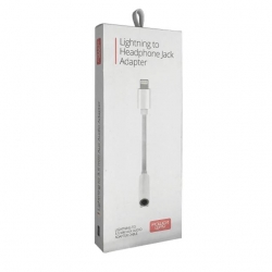 Powerway AC03 Lightning TO 3.5Mm Stereo AUX Kulaklık Jack Çevirici Kablo (90Mm)