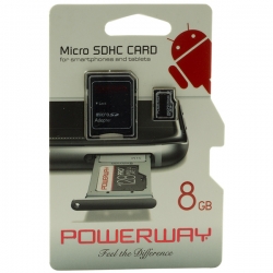 Powerway pwr-8 8 gb micro sd hafiza karti