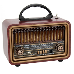 Radyo nostalji şarjli bt/usb/sd nns ns-8069bt