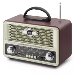 Radyo nostalji şarjli bt/usb/sd nns ns-8097bt