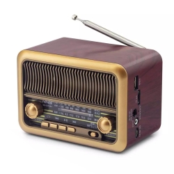Radyo nostalji şarjli pilli bt/usb/sd/aux nns ns-3315bt