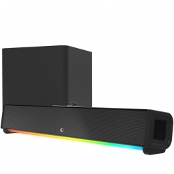 Rampage RM-1 Soundwave Plus Siyah 2X15 Watt+34 Watt BT+USB+AUX+TF Kartlı Gaming Soundbar