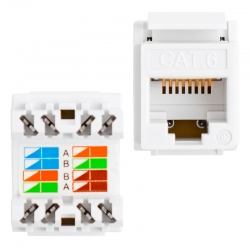 Rj45 cat6 şase 180 derece keystone jack