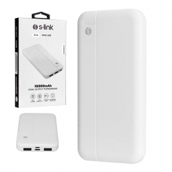S-link ip-g10n beyaz micro+type c girişli 10000 mah taşinabilir şarj cihazi powerbank