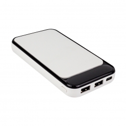 S-link ip-g2710 10000 mah powerbank 2 usb port beyaz lcd göstergeli powerbank