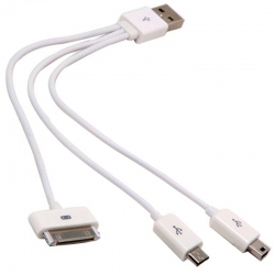 S-link sl-c23 usb to iphone ahtapot 3lü kablo (iphone4-samsung-5 pinli