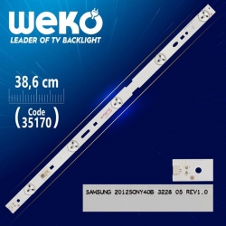 SAMSUNG 2012SONY40A 3228 05 REV1.0 - A TYPE - 38.6 Cm 5 Ledli - WK-260 Led Tv Bar