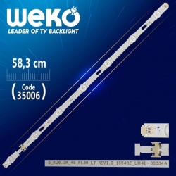 Samsung 49' Inch S_KU6.3K_49_FL30_L7_REV1.0 - LM41-00334A Left 58.3 Cm WK-795 Tv Led Bar