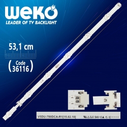 Samsung 75 v5du-750dca-r1 6 ledli 53.1 cm