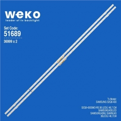 Samsung S2Q6-430SM0-R0 İki Renk 43' 2 Adet Tv Led Bar (36 Led)