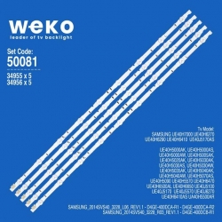 Samsung UE40J5570 40' İnç 5 Adet Tv Led Bar