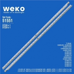 Samsung UE49K5105 49' İnç 2 Adet Tv Led Bar
