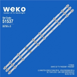 Sanyo FW32D08F 32' 3 Adet Tv Led Bar