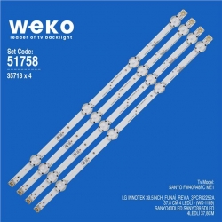 Sanyo FW40R48FC ME1 40'' 4 Adet Tv Led Bar