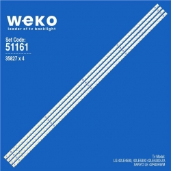 Sanyo LE 42R40HWM 42'' 4 Adet Tv Led Bar