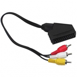 Scart Adaptör Dişi Rca Erkek 20 Cm Kablo