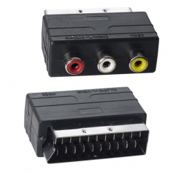 Scart Erkek-Rca Dişi Ara Mini Adaptör