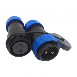 Sd28 su geçirmez 28 mm 2 pin erkek-dişi düz kablo konnektör