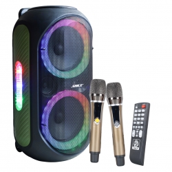 Shile sl-2012 el mikrofonlu kumandali usb+sd+bt seyyar anfi taşinabilir speaker - hoparlör
