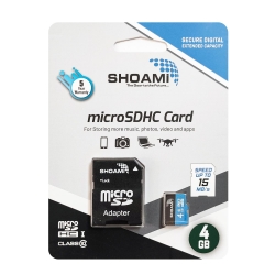 Shoami sh-m4 hafıza kartı micro sd 4gb class10