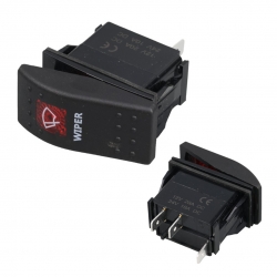 Silecek işikli 3p on-off 12-24v marin switch (ic-134m-s12)