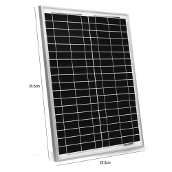 Solar panel güneş enerji 12w polikristal (35.5x25.5cm) lexron lxr-012m