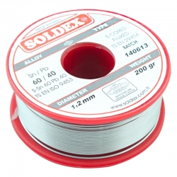 Soldex 1.2mm 200 gram kalin lehim sn60 pb40