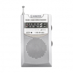 Sonivox vs-r106 gri renk cep tipi analog fm radyo