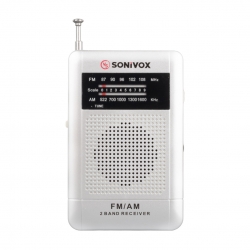 Sonivox vs-r115 gümüş renk cep tipi analog fm radyo