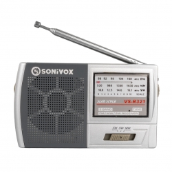 Sonivox vs-r321 gümüş renk cep tipi analog fm radyo