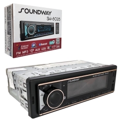 Soundway sw-8025 oto teyp 4x60 watt bluetooth mobil aplikasyon usb type-c sd fm aux