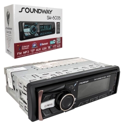 Soundway sw-8035 oto teyp 4x60 watt bluetooth mobil aplikasyon usb type-c fm aux