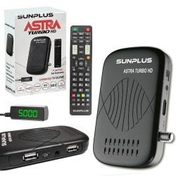 Sunplus astra turbo hd uydu alıcı mini full hd ucast wifi youtube destekli iks hediye + süresiz iptv