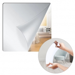 Sunup sn-24979 50x50cm kendinden yapişkanli esnek pvc duvar aynasi panel sticker çikartma