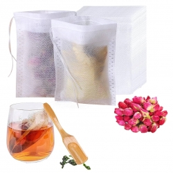 Sunup sn-25934 14x16cm sicak çay poşeti filtre süzgeci odun hamurundan yapilmiş (100lü paket)