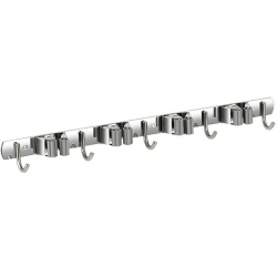 Sunup SN-26351 Beş Kancalı Dört Klipsli Paspas-Süpürge Tutucu - Askılık