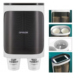 Sunup SN-27108 Kendinden Yapışkanlı Çiftli Plastik - Karton Bardak Dispenseri