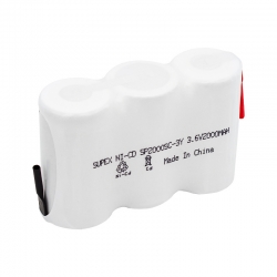 Supex 3.6 volt - 2000 mah 3lü yanyana süpürge pili