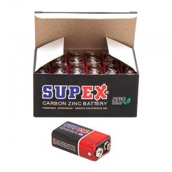 Supex 6f22 9 volt pil (12 li paket)