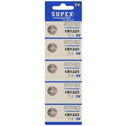 Supex cr1225 3 volt lityum pil (5li paket fiyati)